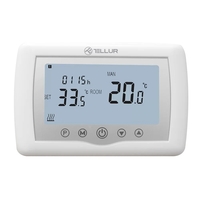 Termostat inteligent pentru centrala pe gaz Tellur, Wi-Fi, LCD 3.7 inch, Control aplicatie