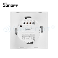 Intrerupator simplu cu touch Sonoff T0EU1C, Wi-Fi, Control de pe telefonul mobil