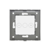 Panou Intrerupator Variator cu Touch Din Sticla LUXION, alb