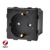 Modul Priza Inteligenta cu Protocol Zigbee Fara Rama Din Sticla LUXION, negru