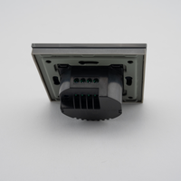 Termostat Wi-Fi pentru incalzirea electrica LUXION cu Rama din Sticla, gri