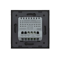 Intrerupator Simplu cu Timer LIVOLO Din Sticla - Serie Noua, negru