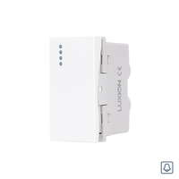 Modul Buton Revenire Mecanic (Sonerie) 1M LUXION, Standard Italian, alb