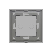 Panou Intrerupator Dublu cu Touch Din Sticla LUXION, gri