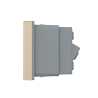 Modul priza simpla ingusta LIVOLO, auriu