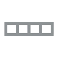 Rama Cvadrupla LUXION Din Sticla, gri