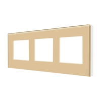 Rama Tripla LUXION Din Sticla, auriu