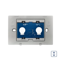 Intrerupator cu touch pentru draperie Livolo din sticla, Standard italian, negru