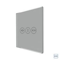 Panou Intrerupator Draperii cu Touch Din Sticla LUXION, gri