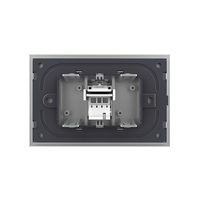 Priza Telefon LIVOLO cu Rama din Sticla, gri