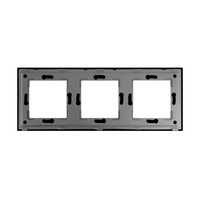 Rama Tripla LUXION Din Sticla, negru