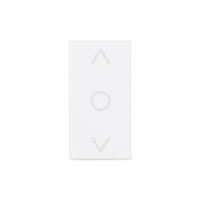 Modul Intrerupator Mecanic Jaluzele 1M LUXION, Standard Italian, alb