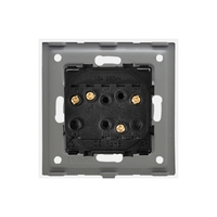 Intrerupator Jaluzele Mecanic LUXION cu Rama din Sticla, alb