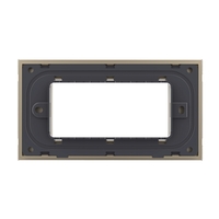 Rama din sticla Livolo standard Italian 4 module - Serie noua, auriu