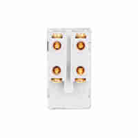 Modul Intrerupator Simplu Cap-Cruce Mecanic 1M LUXION, Standard Italian, gri