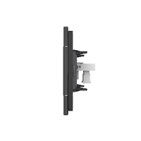 Priza Telefon LIVOLO cu Rama din Sticla, negru