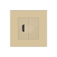 Priza HDMI cu Rama din Sticla LUXION, auriu