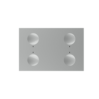 Modul intrerupator cvadruplu cu touch Livolo standard Italian, Serie noua, gri