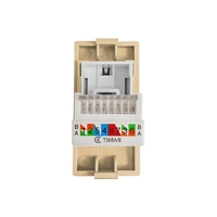 Modul Priza Internet CAT6 RJ45 1M LUXION, auriu