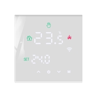 Termostat Wi-Fi pentru incalzirea termica pe gaz BeOk TGW60-WIFI-WPB, alb