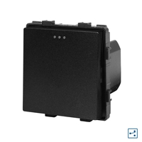 Modul Intrerupator Simplu Cap Scara Mecanic LUXION, negru