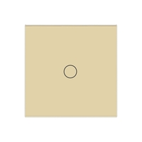 Panou Intrerupator Simplu cu Touch Din Sticla LUXION, auriu