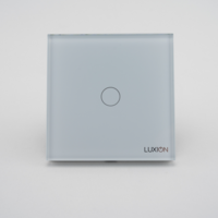 Intrerupator Simplu cu Touch din Sticla LUXION, 500W, alb