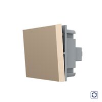 Modul Intrerupator Simplu Mecanic, 2 Module cu Reset (Revenire) LIVOLO - Serie Noua, auriu
