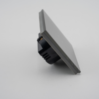 Intrerupator Simplu cu Touch din Sticla LUXION, 500W, gri