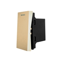 Modul Intrerupator Simplu Mecanic 1M LUXION, auriu