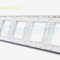 Rama cvintuplu din sticla Livolo, alb