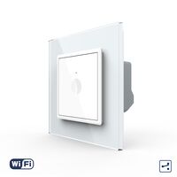 Intrerupator Simplu Cap Scara / Cruce Wi-Fi cu Touch LIVOLO – Serie Noua, Alb