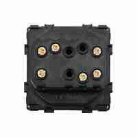 Modul Intrerupator Dublu Cap Scara Mecanic LUXION, alb