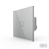 Intrerupator Simplu Cap Scara, Dimmer cu Touch LIVOLO - Serie Noua, gri