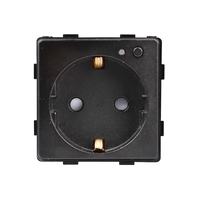 Modul Priza Inteligenta Wi-Fi cu Monitorizare Consum, Fara Rama Din Sticla LUXION, negru