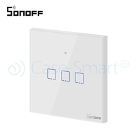 Intrerupator triplu cu touch Sonoff T0EU3C, Wi-Fi, Control de pe telefonul mobil