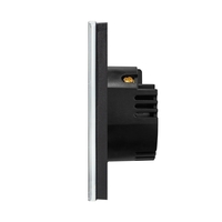 Intrerupator Wi-Fi Draperie cu Touch din Sticla LUXION, negru