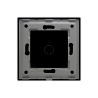 Panou Intrerupator Simplu cu Touch Din Sticla LUXION, negru