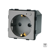 Modul Priza Inteligenta Wi-Fi cu Monitorizare Consum, Fara Rama Din Sticla LUXION, gri