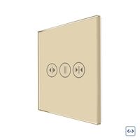 Panou Intrerupator Draperii cu Touch Din Sticla LUXION, auriu