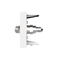 Priza TV satelit Livolo fara rama sticla, alb