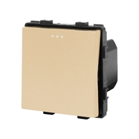 Modul Intrerupator Simplu Mecanic LUXION, auriu