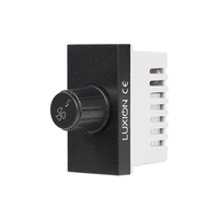 Modul Comutator Pentru Ventilator 1M LUXION, Standard Italian, negru