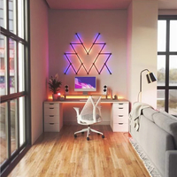 Kit Nanoleaf Lines Skin, Matte Black, 9 Bucati