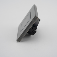 Termostat Wi-Fi pentru incalzirea electrica LUXION cu Rama din Sticla, gri