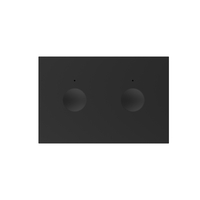 Modul intrerupator dublu cu touch Livolo standard Italian, Serie noua, negru