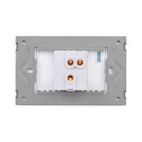 Intrerupator Simplu Cap Scara Mecanic LUXION cu Rama din Sticla, Standard Italian, 3M, alb