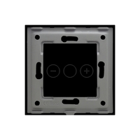 Panou Intrerupator Variator cu Touch Din Sticla LUXION, negru