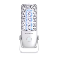 Lampa de sterilizare BlitzWolf BW-FUN4, Portabila, Ultraviolete si ozon, Baterie 700 mAh, alb