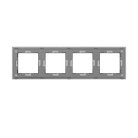 Rama Cvadrupla LUXION Din Sticla, gri